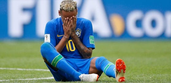 Neymar und die Tränen, ein bekanntes Bild - auch von der WM 2018 in Russland