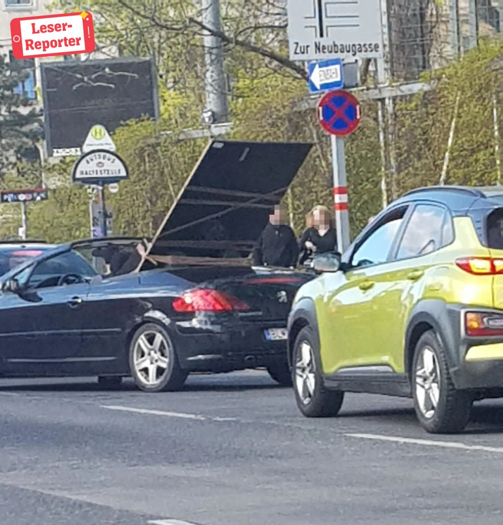 Praktisch: Ein Cabrio wird zum "Transporter".