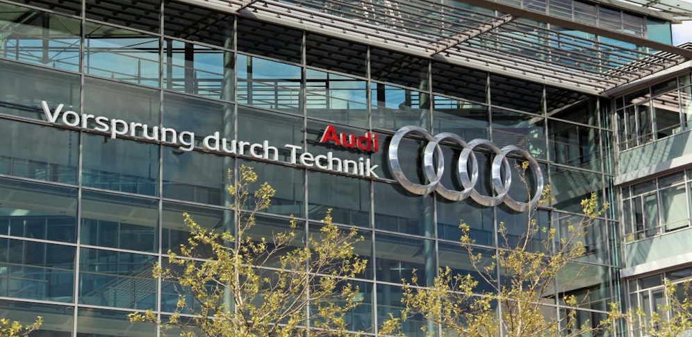 Die AUDI-Konzernzentrale im deutschen Ingolstadt.