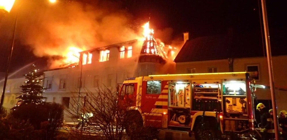 Ein Bild vom Brand am 30. Dezember.