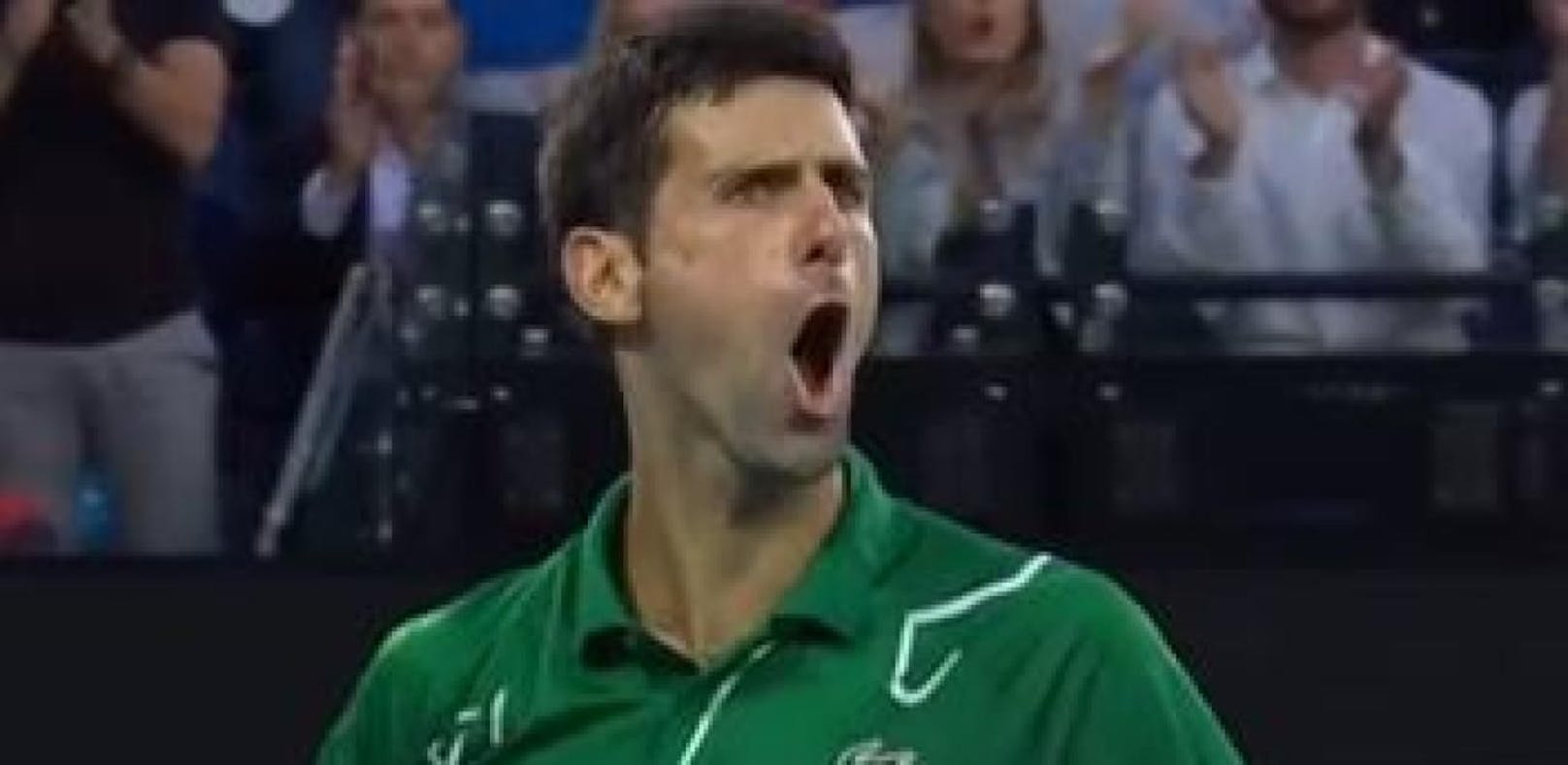 Sauer! Djokovic muss sich über seine eigenen Fans ärgern. 