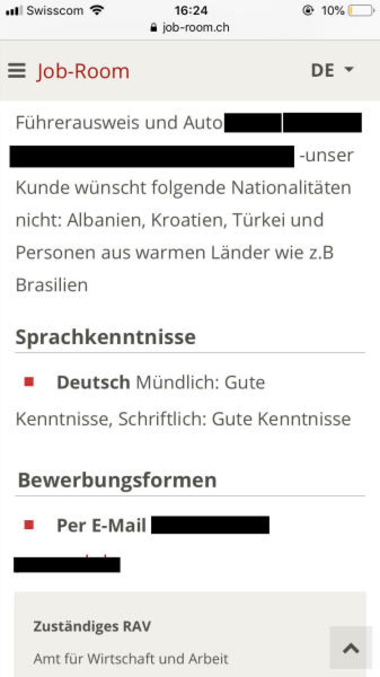 Heute.at - Firma will keine Personen aus warmen Ländern