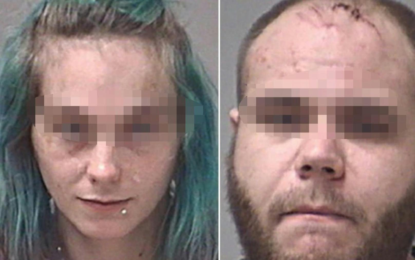 Horror: Candice D. (24) und ihr Freund Brad F. (28) werden von der US-Polizei gesucht. Sie sollen ihre Tochter Gabrielle (4) misshandelt und angezündet haben. Das Kind starb.  