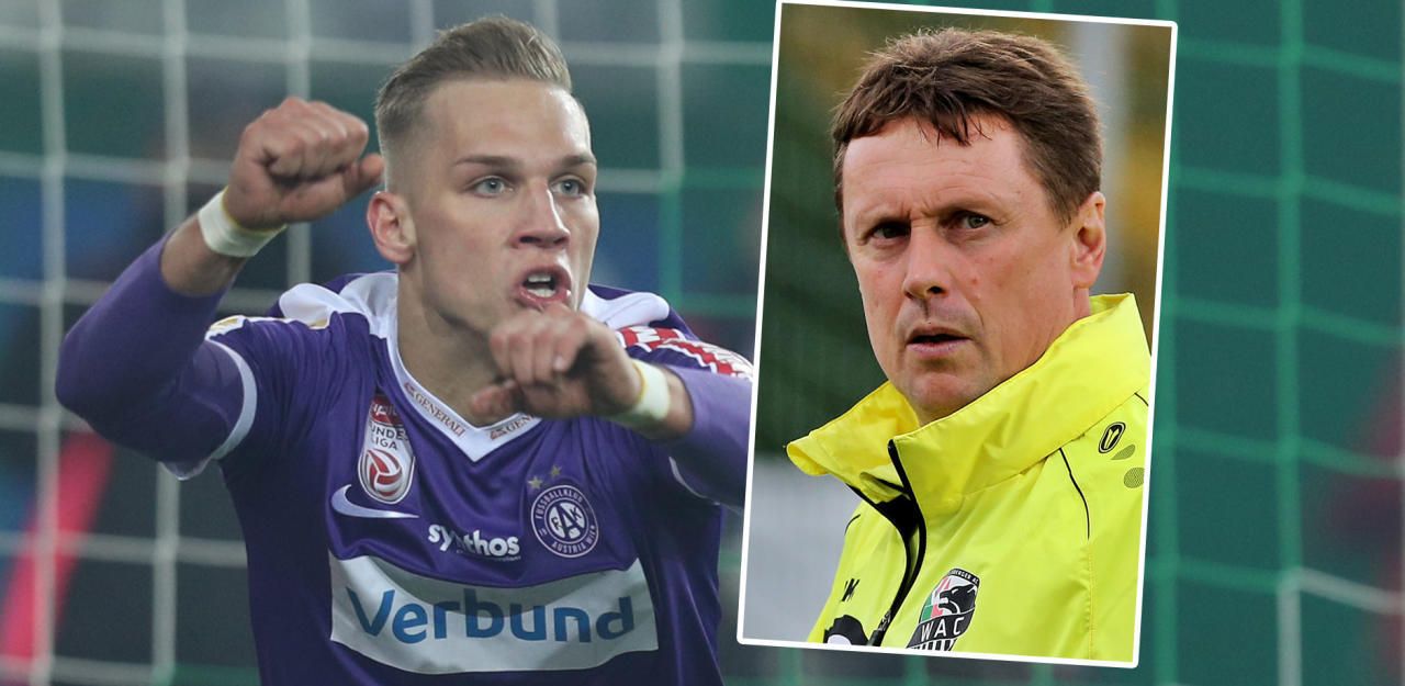 Heute.at - Austria-Stürmer bittet WAC-Coach zum Duell