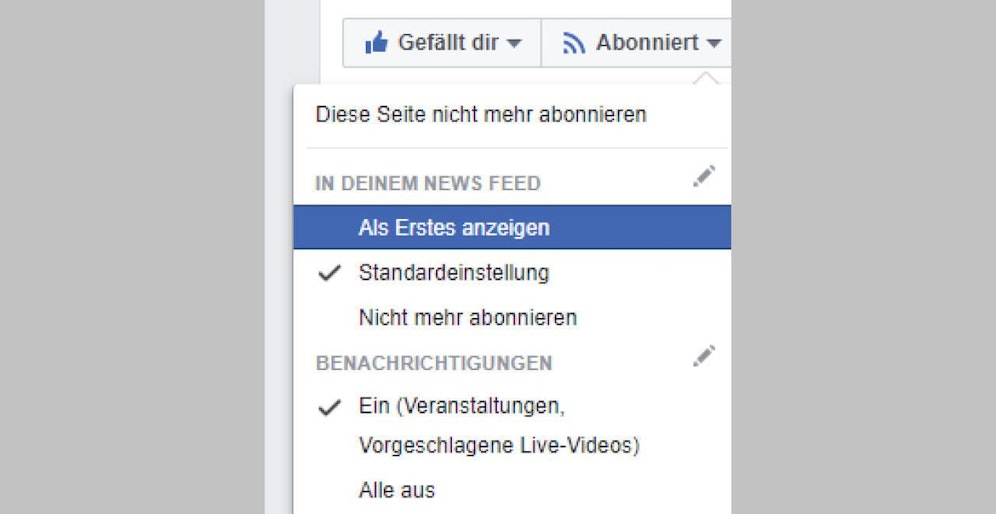 "Als Erstes anzeigen" auswählen, und Sie verpassen keine "Heute"-News mehr!