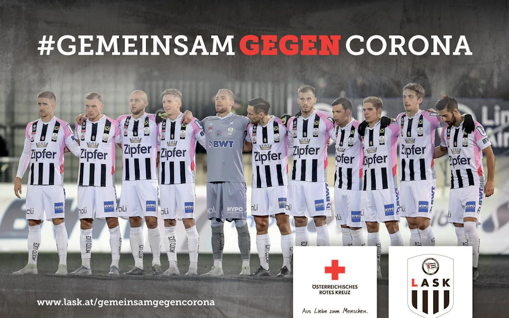Der LASK bietet seinen Fans nun Covid-19-Tests an.