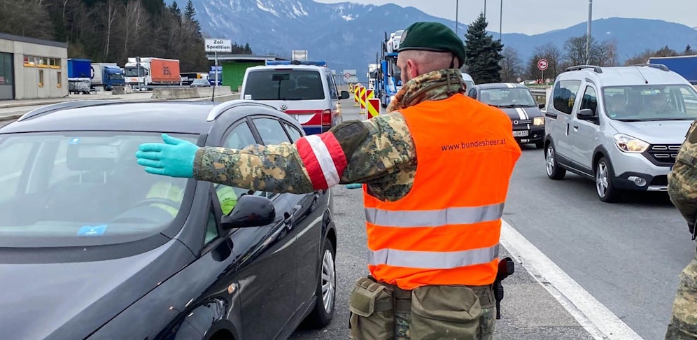 Am Samstag (25. April 2020) geriet eine Grenzkontrolle außer Kontrolle. 