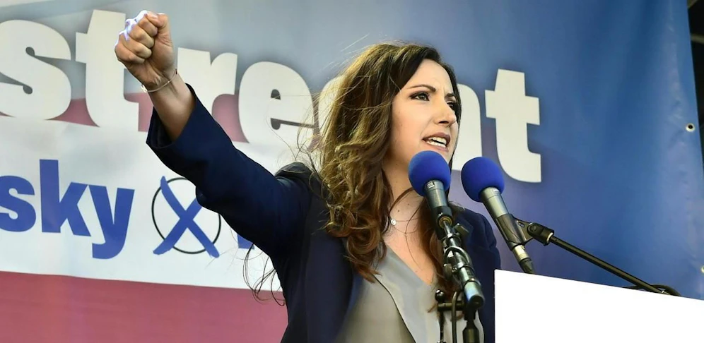  Petra Steger im Rahmen des EU-Wahlkampfabschlusses der FPÖ in Wien am Freitag, 24. Mai 2109. 