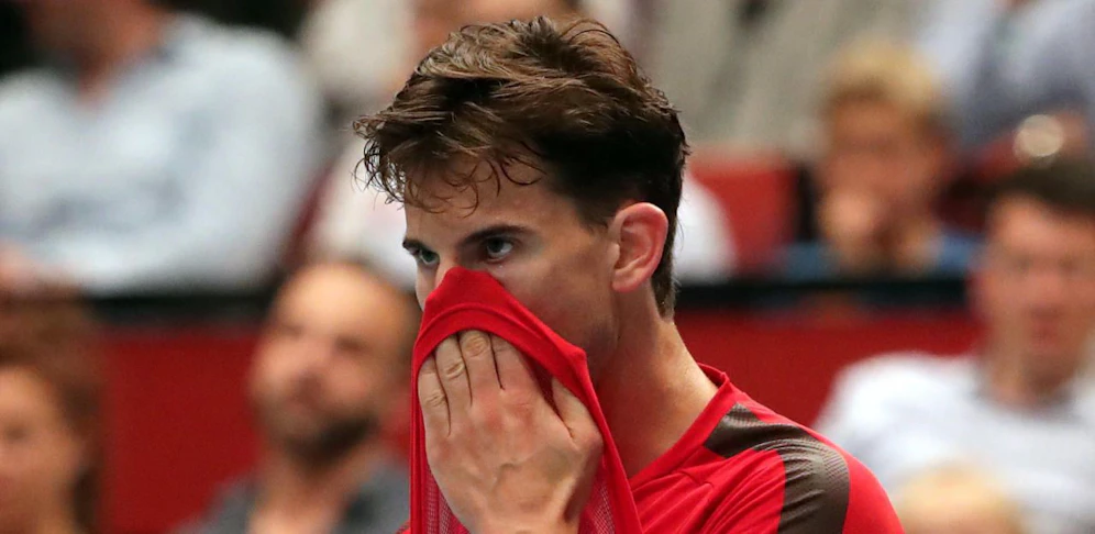 Bitter! Dominic Thiem scheidet gegen Richard Gasquet aus dem Stadthallen-Turnier aus.  