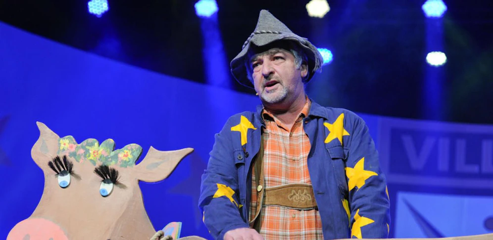 "Villacher Fasching" mit Manfred Tisal (EU Bauer). ORF beendet Zusammenarbeit bis zur NR-Wahl.