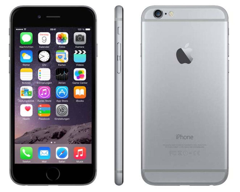 Das iPhone 6 in "spacegrau".