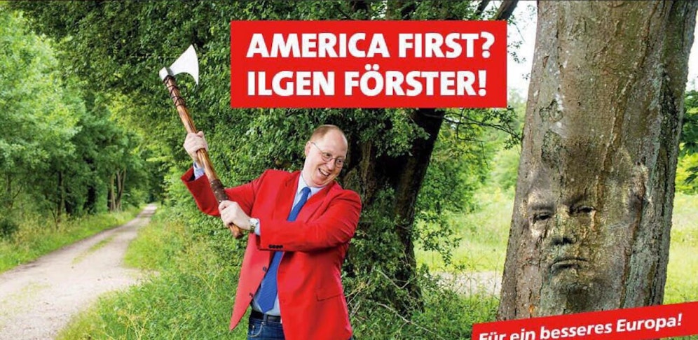 Unser absoluter Liebling der skurrilen Wahlplakate.