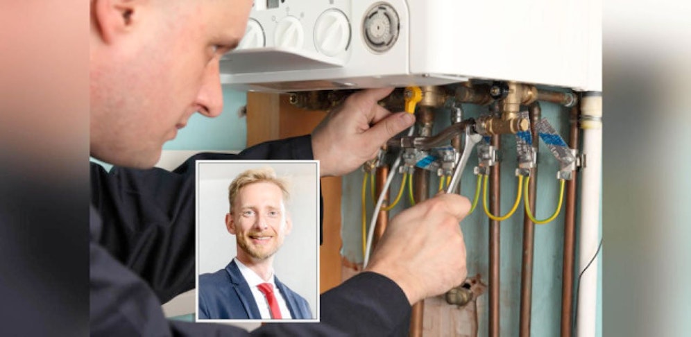 Unfall oder nicht? Mann bohrte Gasleitung an, erlitt Schlaganfall; kl. Foto: Anwalt