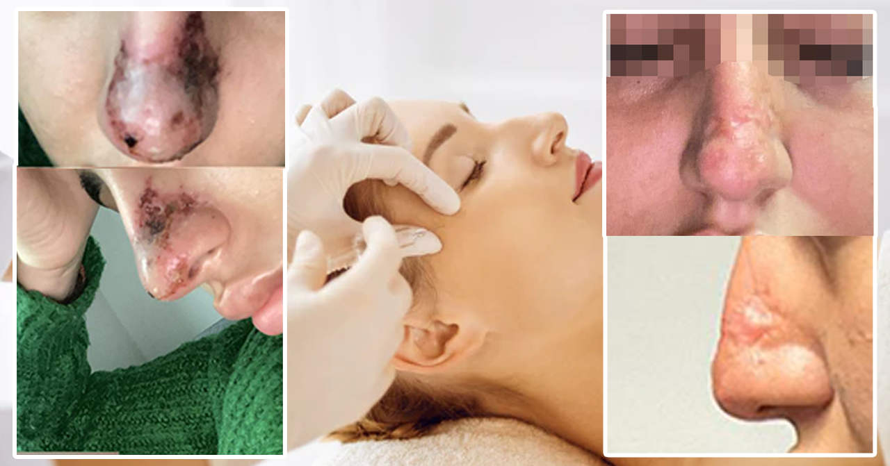 Die Narben (rechts) wird Sarah für immer tragen