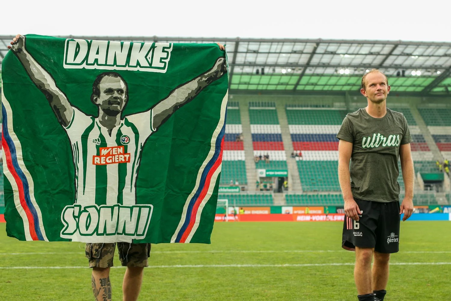 Sonnleitner wurde von den Fans verabschiedet