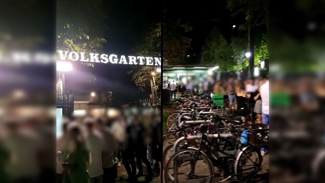 Riesige Warteschlange vor dem Voga in Wien