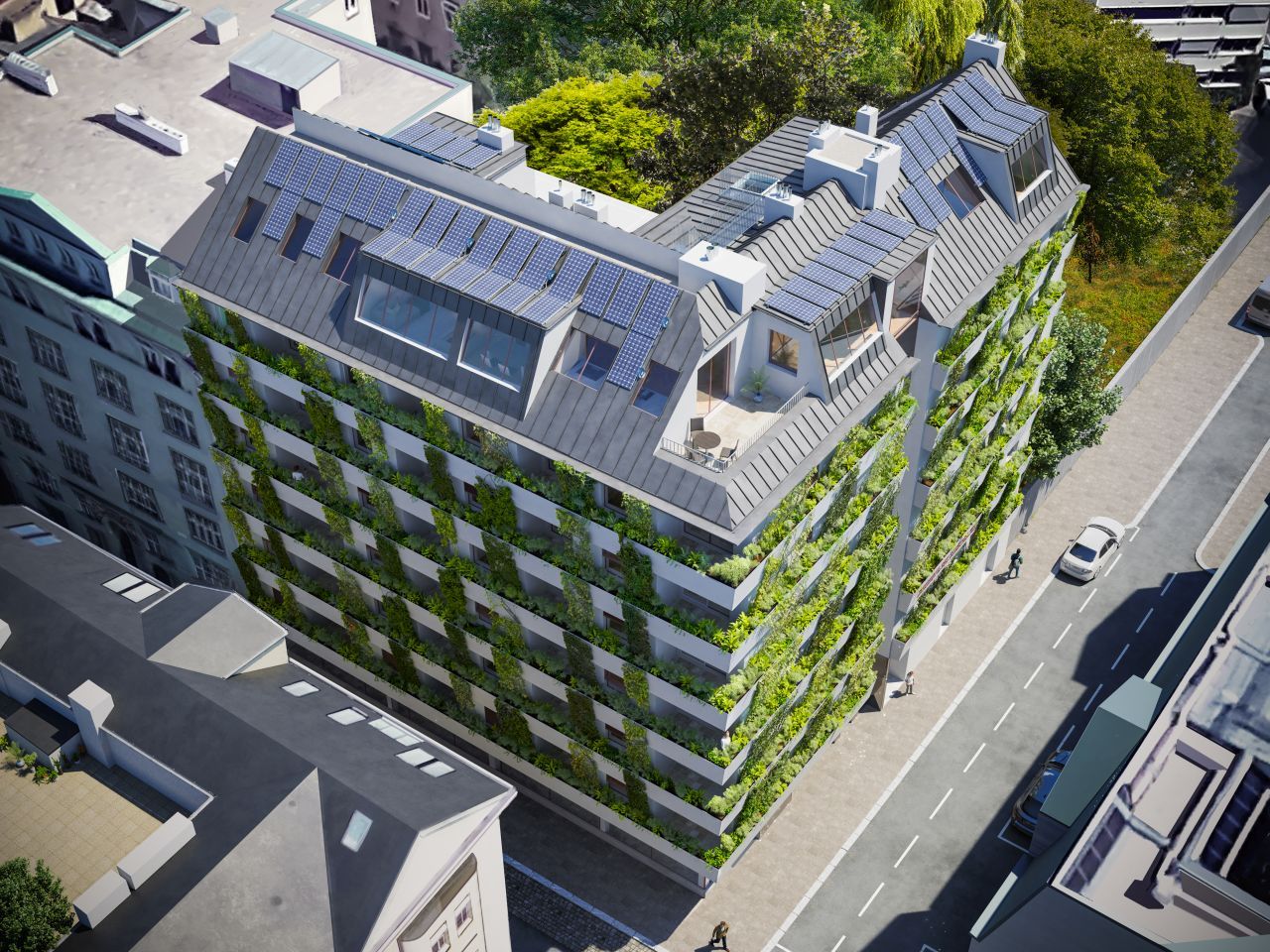 So wird der neue Gemeindebau Pressgasse aussehen.