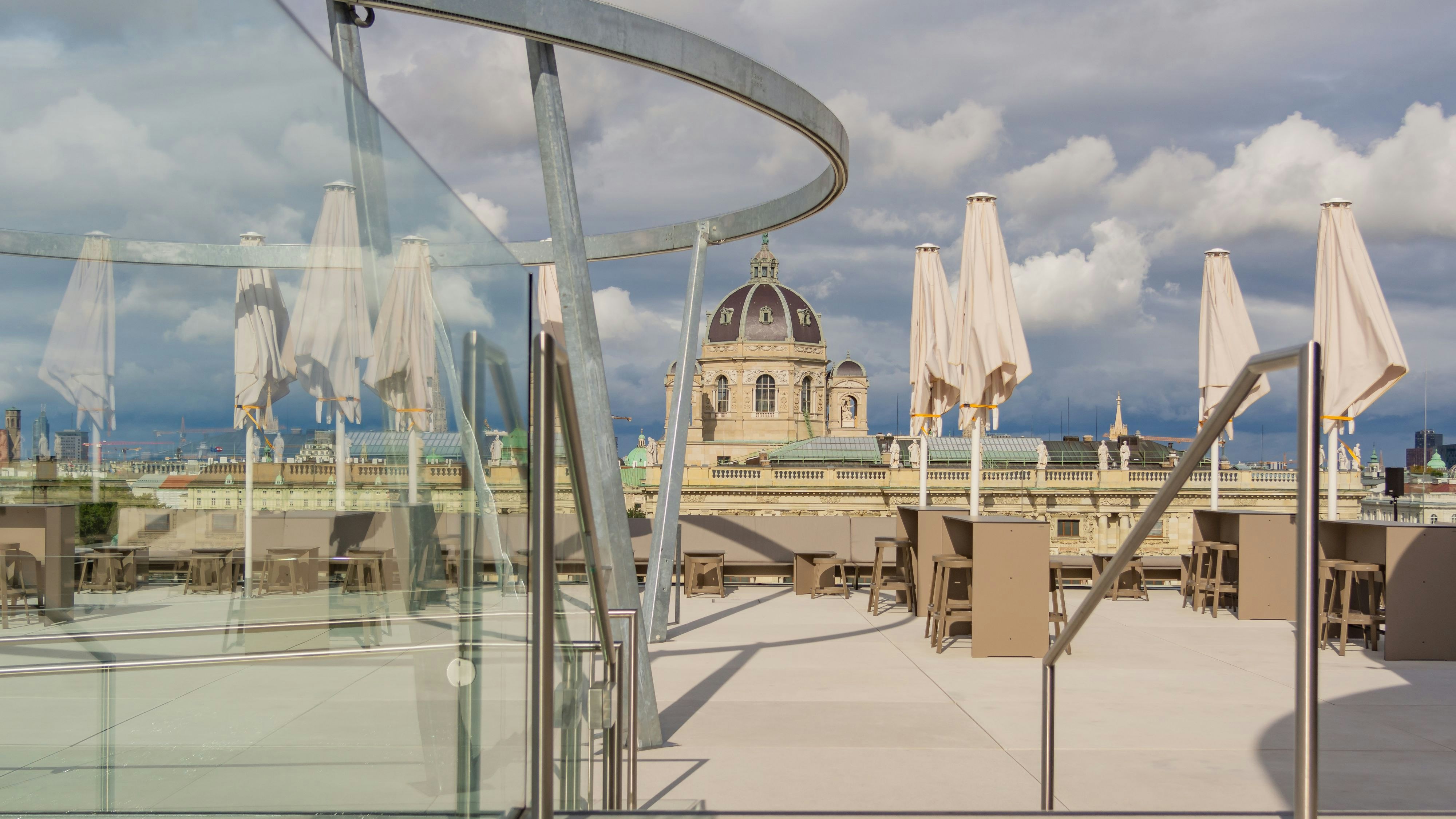 Die "Libelle" bietet einen tollen Ausblick über die Wiener Innenstadt.