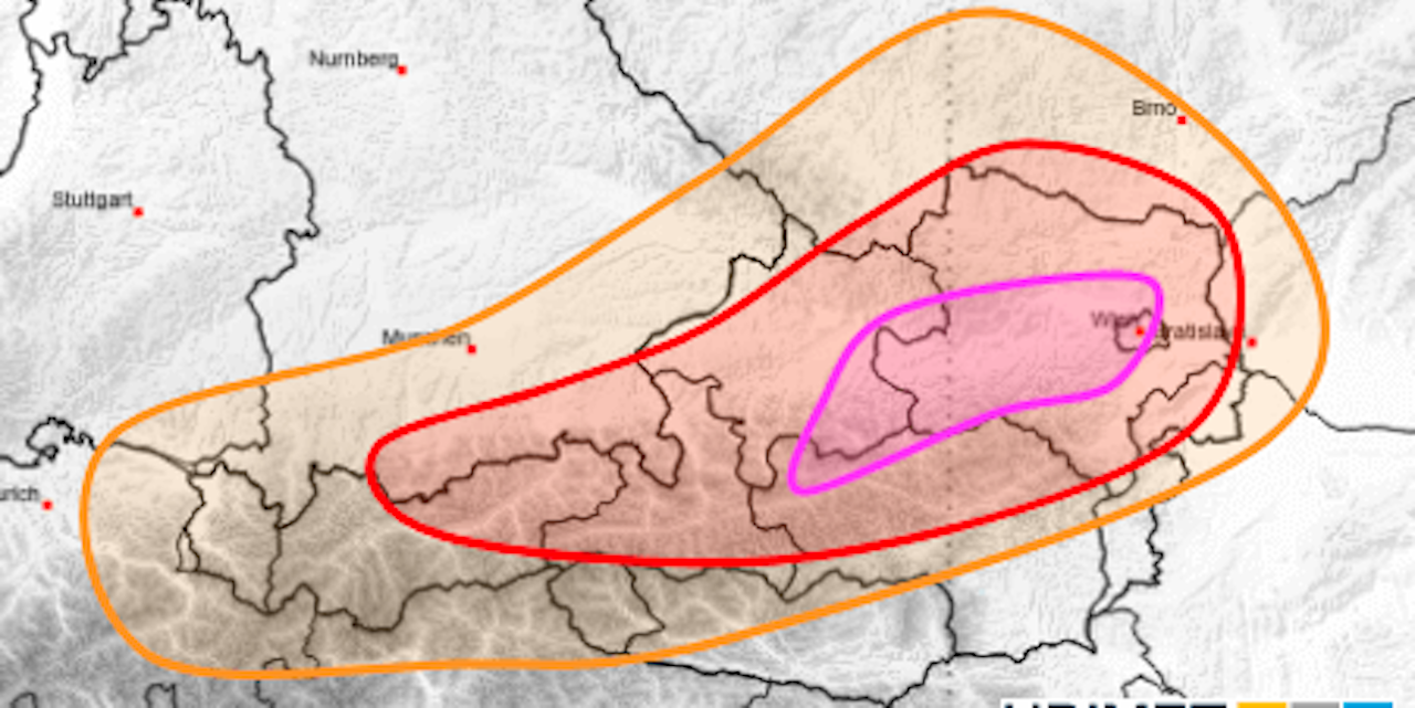 Unwetter-Alarm! Heftiges Hagel-Gewitter kommt nach Wien ...