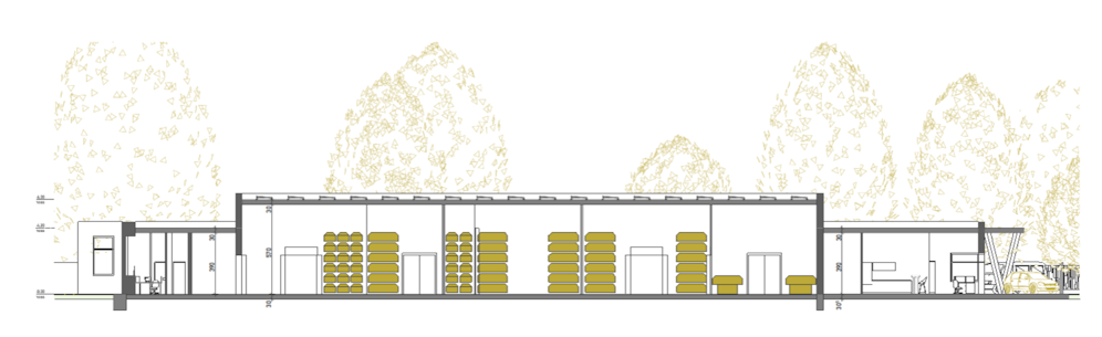Die neue Leichenhalle 11 am Wiener Zentralfriedhof bietet Platz für über 400 Särge. 