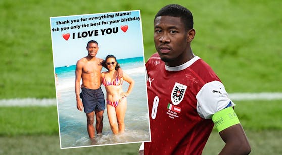 David Alaba gratuliert seiner Mutter zum Geburtstag