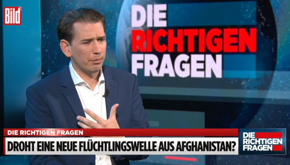 Bundeskanzler Sebastian Kurz im BILD-Talk.