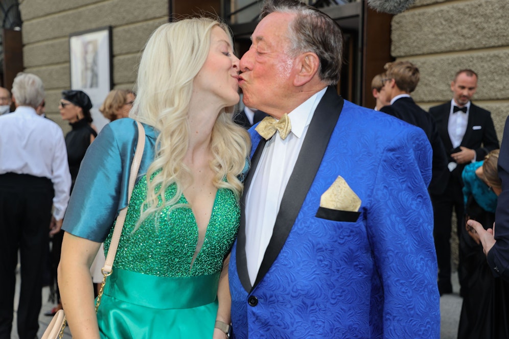 Richard Lugner mit Freundin Simone, genannt Bienchen