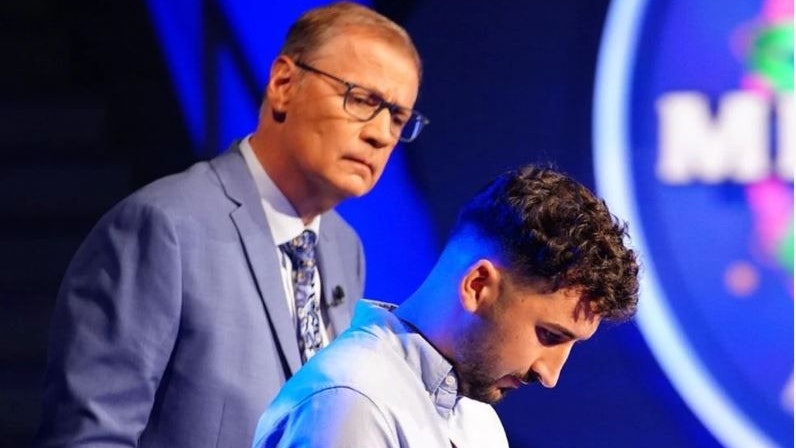 Günther Jauch mit Kandidat Ludwig Bolay