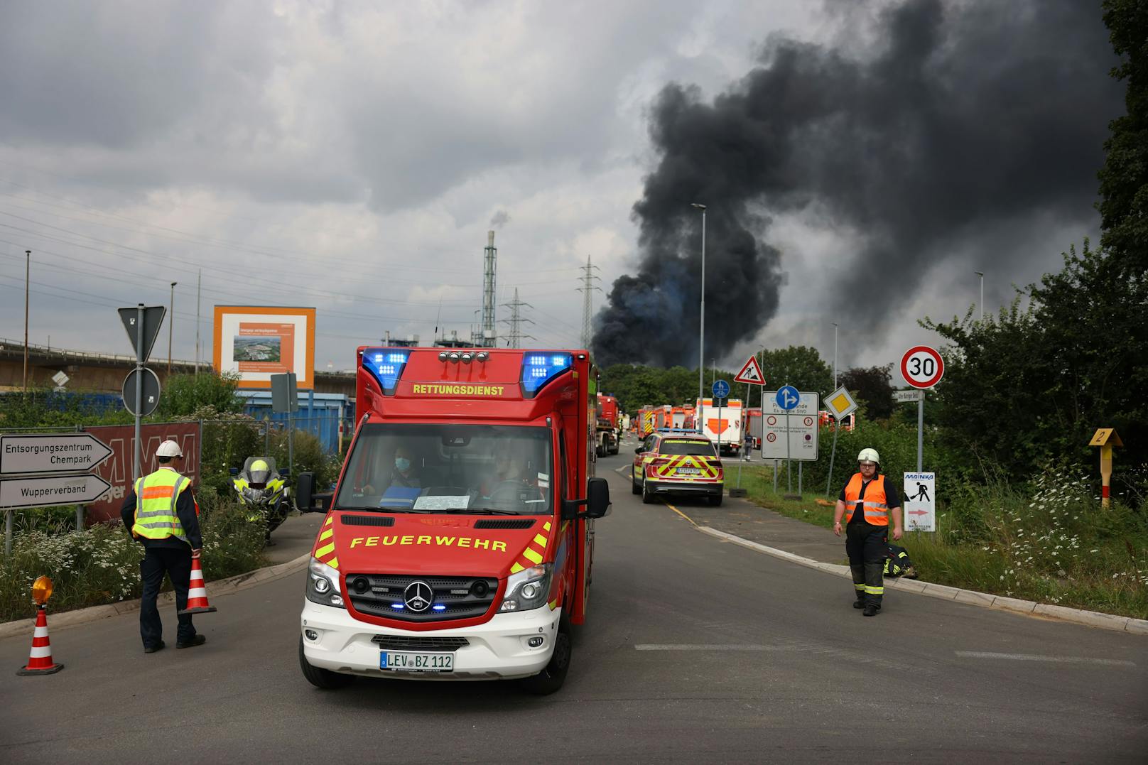 Die Explosion geschah im Tanklager des Entsorgungszentrum Bürring.