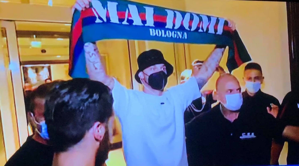 Marko Arnautovic bei seiner Ankunft in Bologna