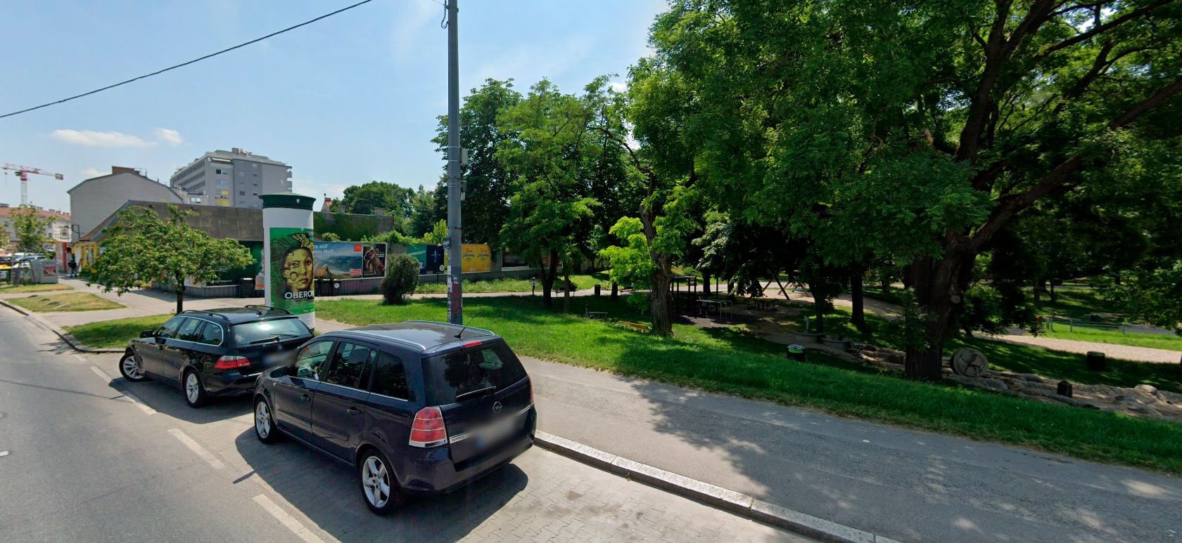 Blick in die Frauenstiftgasse in Wien-Floridsdorf.