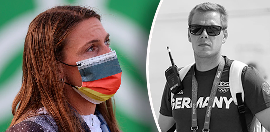 Ricarda Funk weint um ihren toten Trainer. 