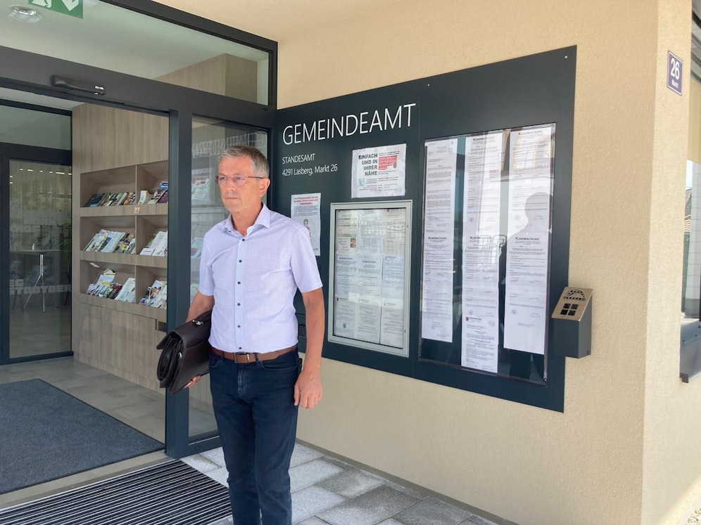 Der Bürgermeister von Lasberg Josef Brandstätter