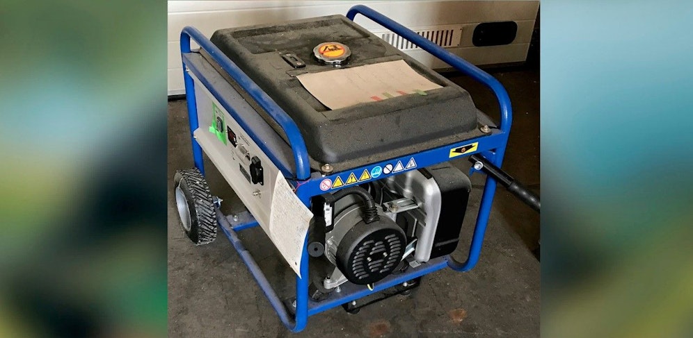 Das in Lasberg beschlagnahmte Notstromaggregat. 