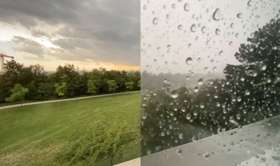 Innerhalb weniger Minuten verdunkelte sich der Himmel.
