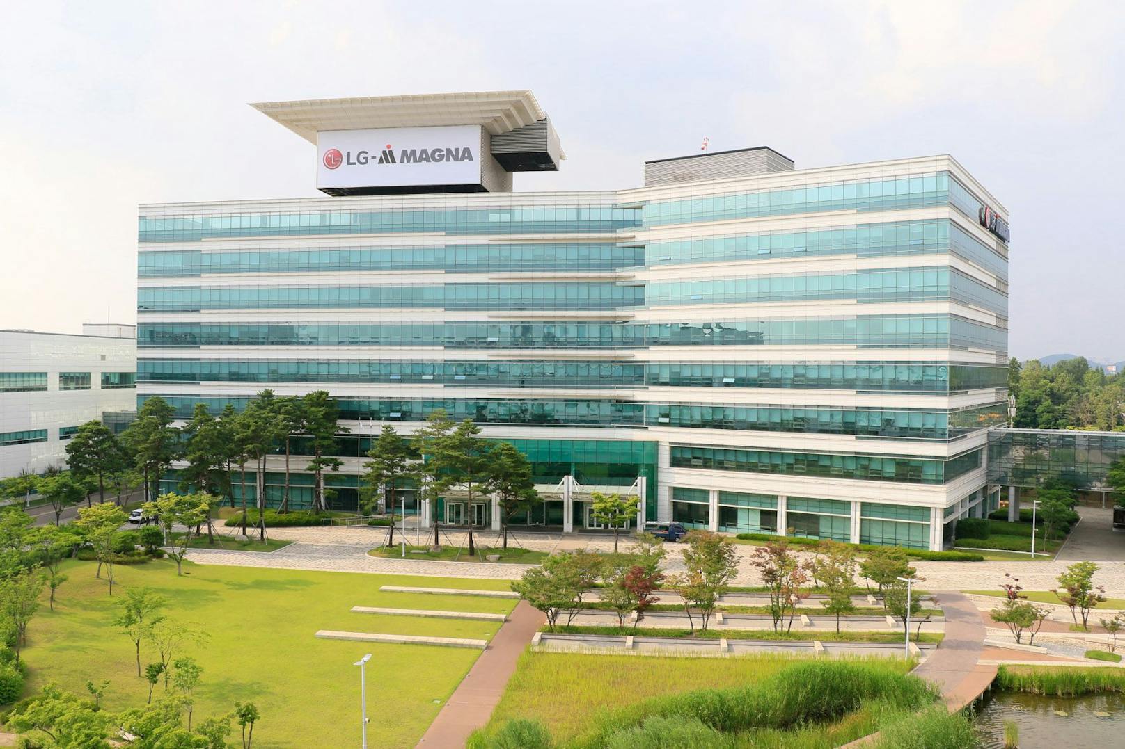 Das LG Magna e-Powertrain Hauptquartier in Incheon, Südkorea.