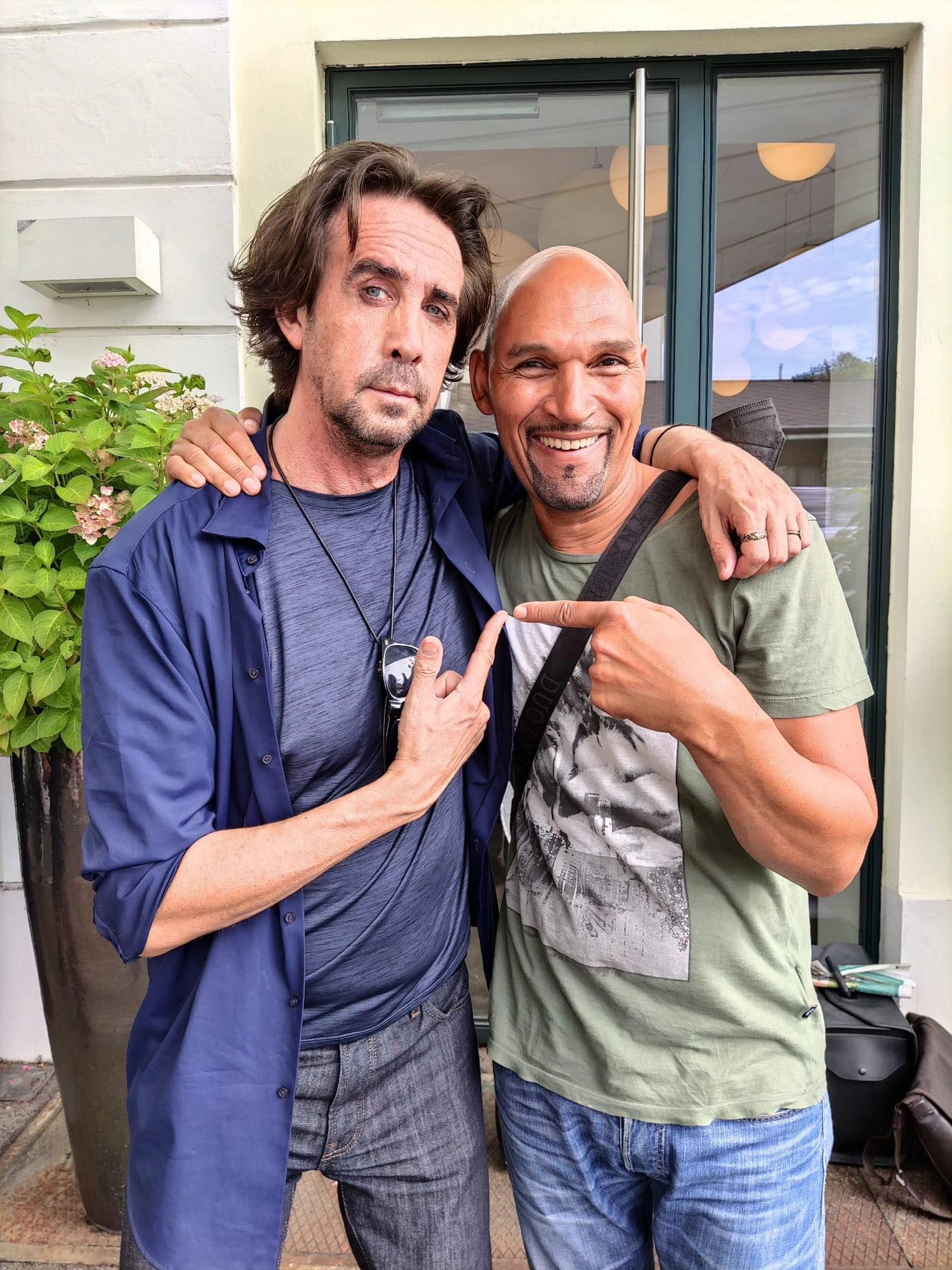 Mausi-Freunde Josef Winkler und Cyril Radlher
