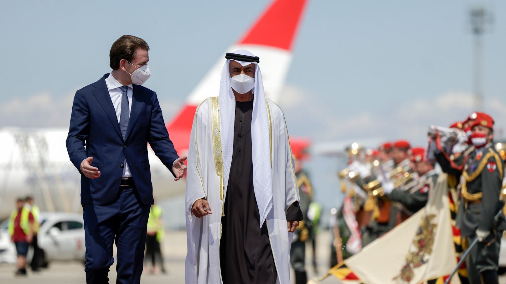 Mohammed bin Zayed Al-Nahyan, Sebastian Kurz