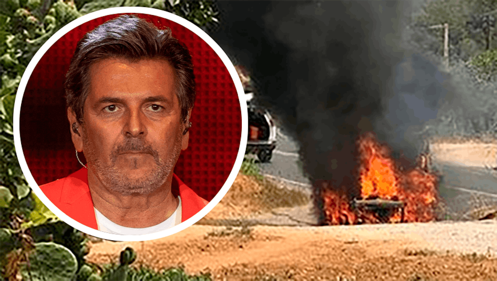 Schock im Urlaub – Auto von Thomas Anders in Flammen