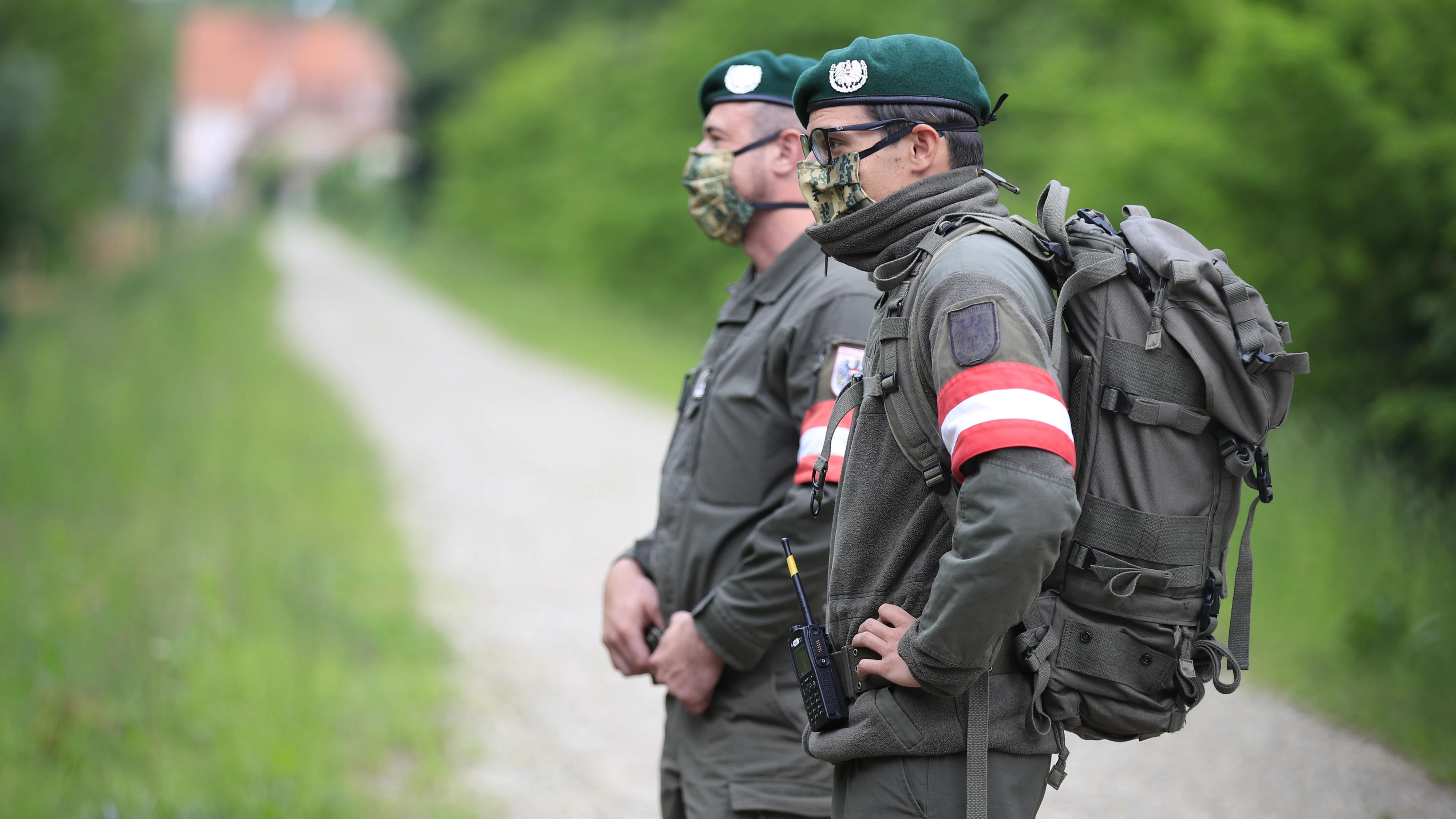 Bundesheer-Soldaten an der Grenze