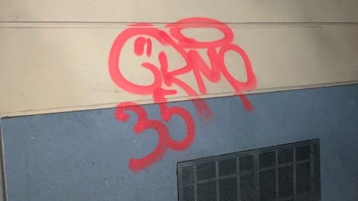 Ein 18-Jähriger wurde nach schwerer Sachbeschädigung durch Graffiti festgenommen.
