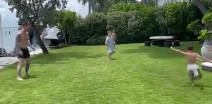 Messi im Urlaubskick