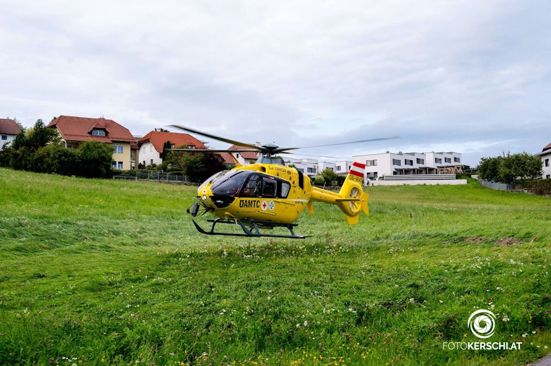Auch der Notarzthubschrauber war im Einsatz.