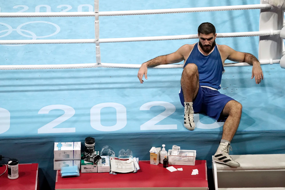 Mourad Aliev im Sitzstreik