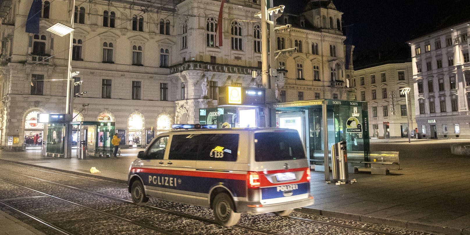 Feierwütige hielten die Grazer Polizei in Atem (Symbolbild)