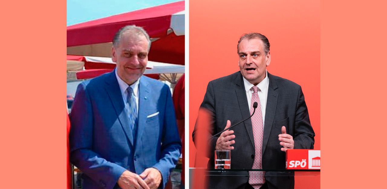 Andreas Kollross aktuell (l.) und eine Aufnahme vom Februar 2021