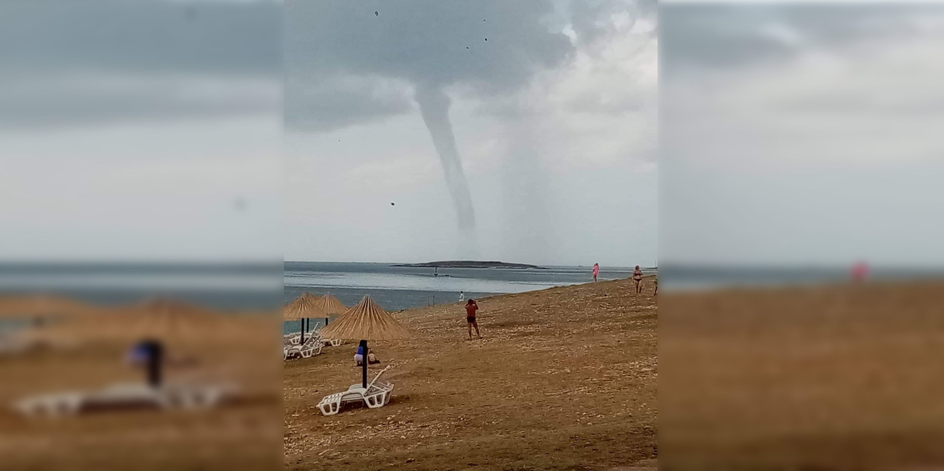 Wasserhose in Istrien (Kroatien)
