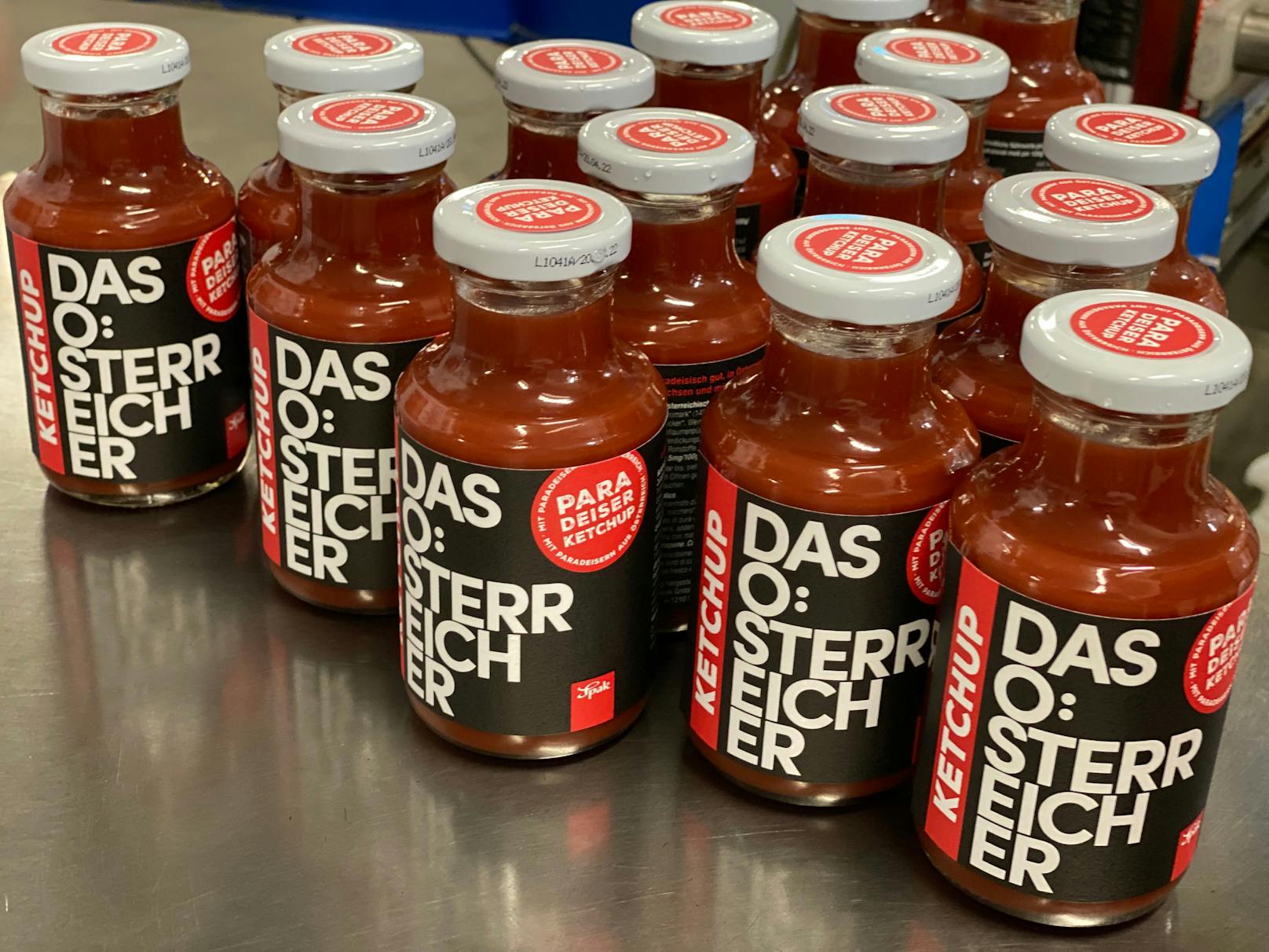 Für dieses Ketchup wurden ausschließlich österreichische Paradeiser verarbeitet!