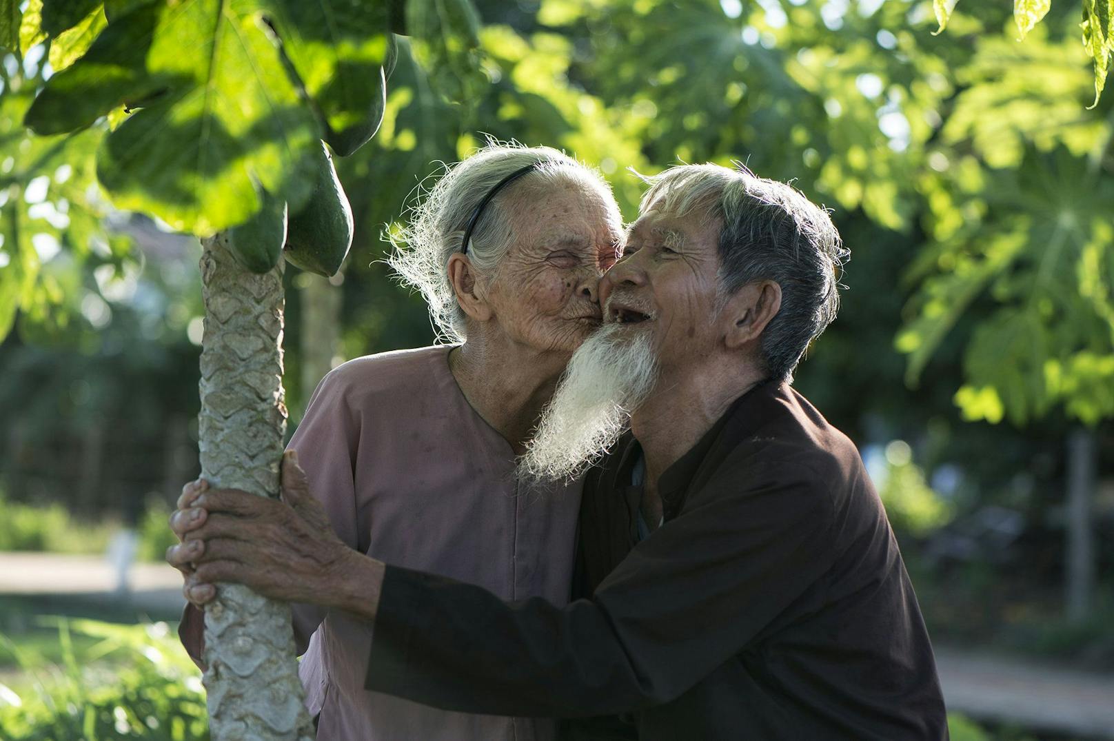 Ein 95-jähriges Paar in Vietnam.
