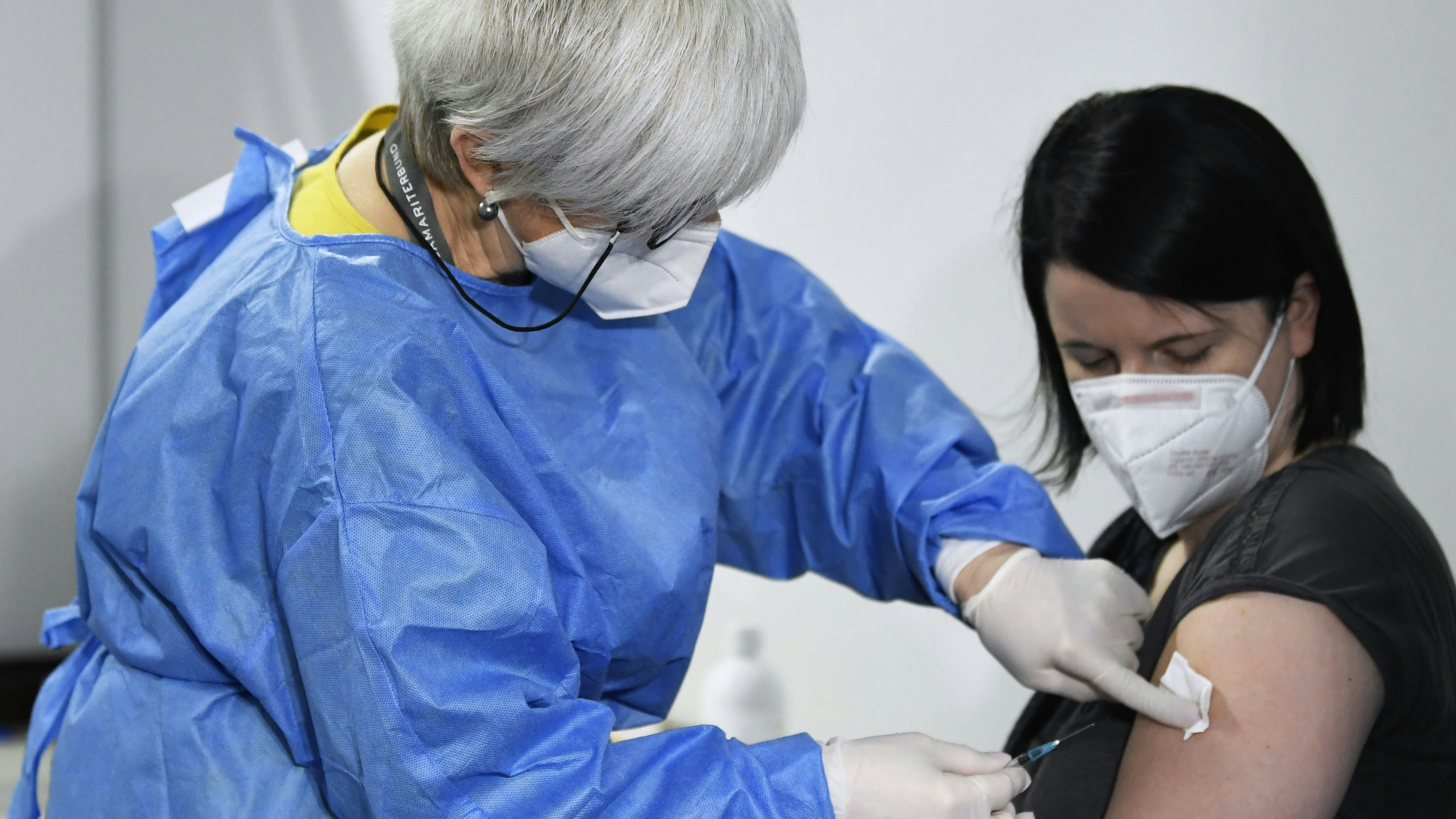 Corona-Impfung im Austria Center Vienna